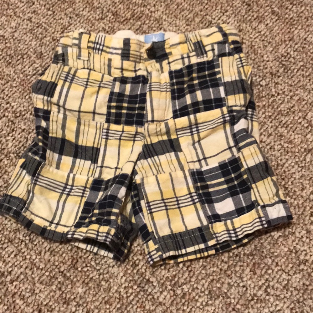 JK plaid adjustable waist shorts boys size 4